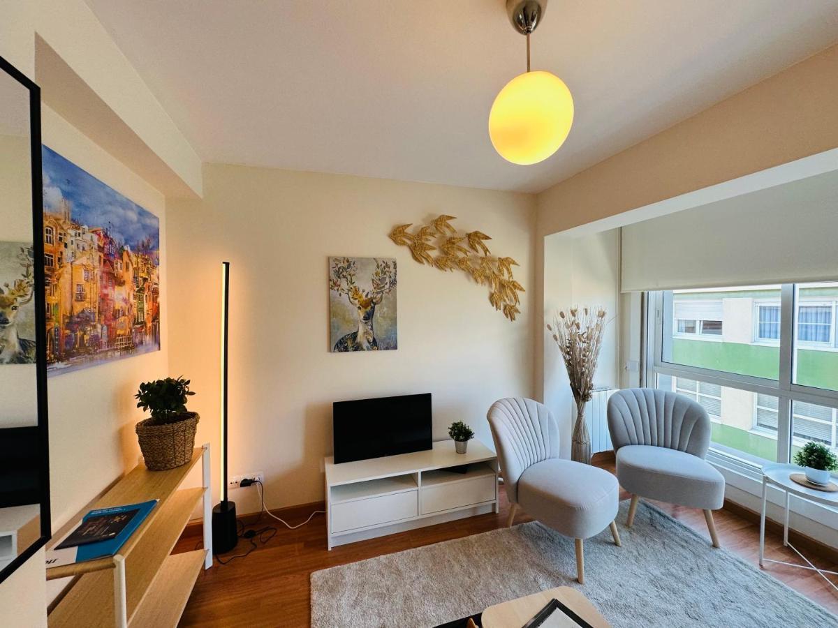 Nebrija Derecha Apartment A Coruna Bagian luar foto